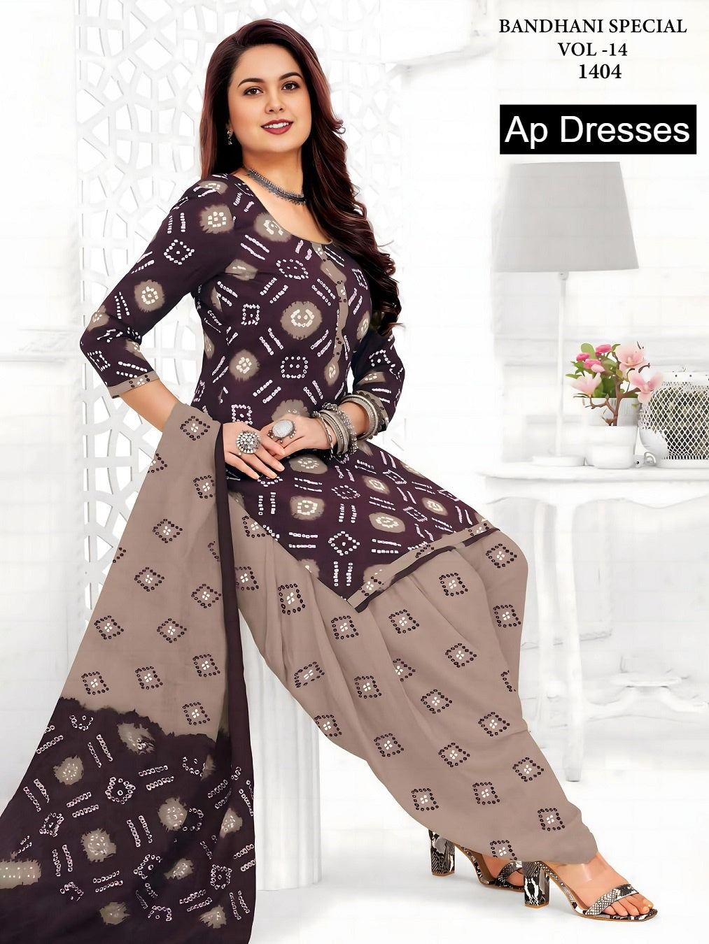 Bandhani Special Vol 14 Ap Dresses Cotton Dress Material Exporter India