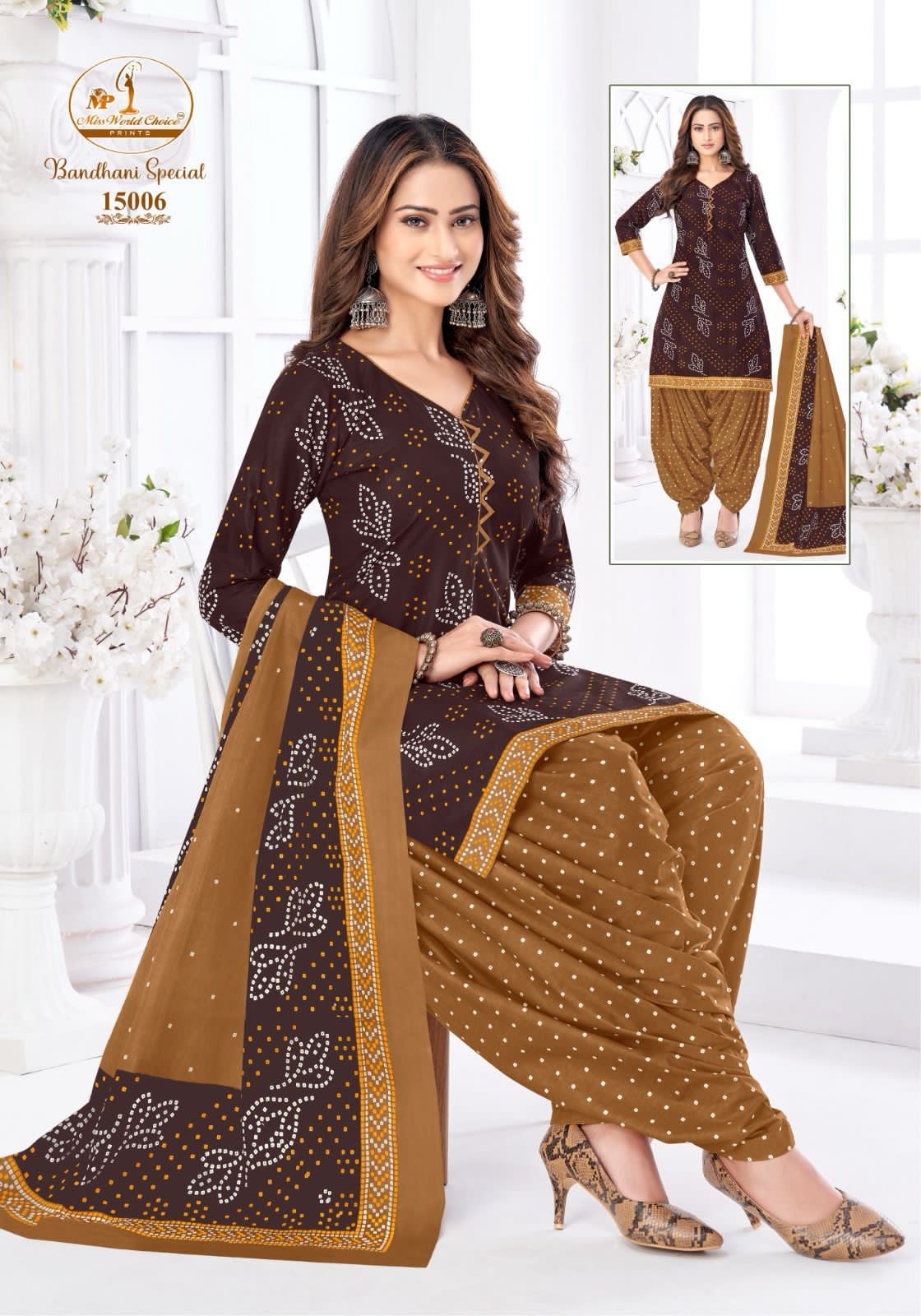 Bandhani Special Vol 15 Miss World Choice Cotton Dress Material Manufacturer India