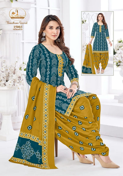 Bandhani Special Vol 15 Miss World Choice Cotton Dress Material Manufacturer India