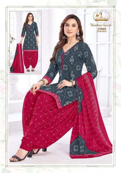 Bandhani Special Vol 15 Miss World Choice Cotton Dress Material Manufacturer India