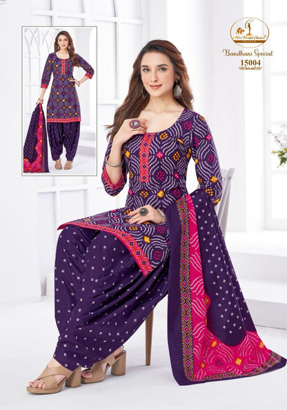 Bandhani Special Vol 15 Miss World Choice Cotton Dress Material Manufacturer India