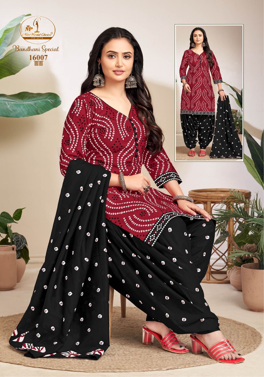 Bandhani Special Vol 16 Miss World Choice Readymade Cotton Patiyala Suits Exporter Gujarat