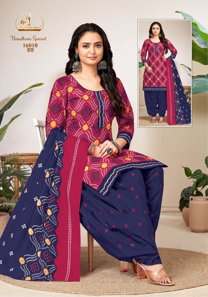 Bandhani Special Vol 16 Miss World Choice Readymade Cotton Patiyala Suits Exporter Gujarat
