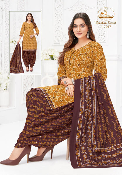 Bandhani Special Vol 17 Miss World Choice Cotton Dress Material Supplier