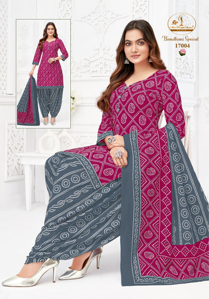 Bandhani Special Vol 17 Miss World Choice Cotton Dress Material Supplier