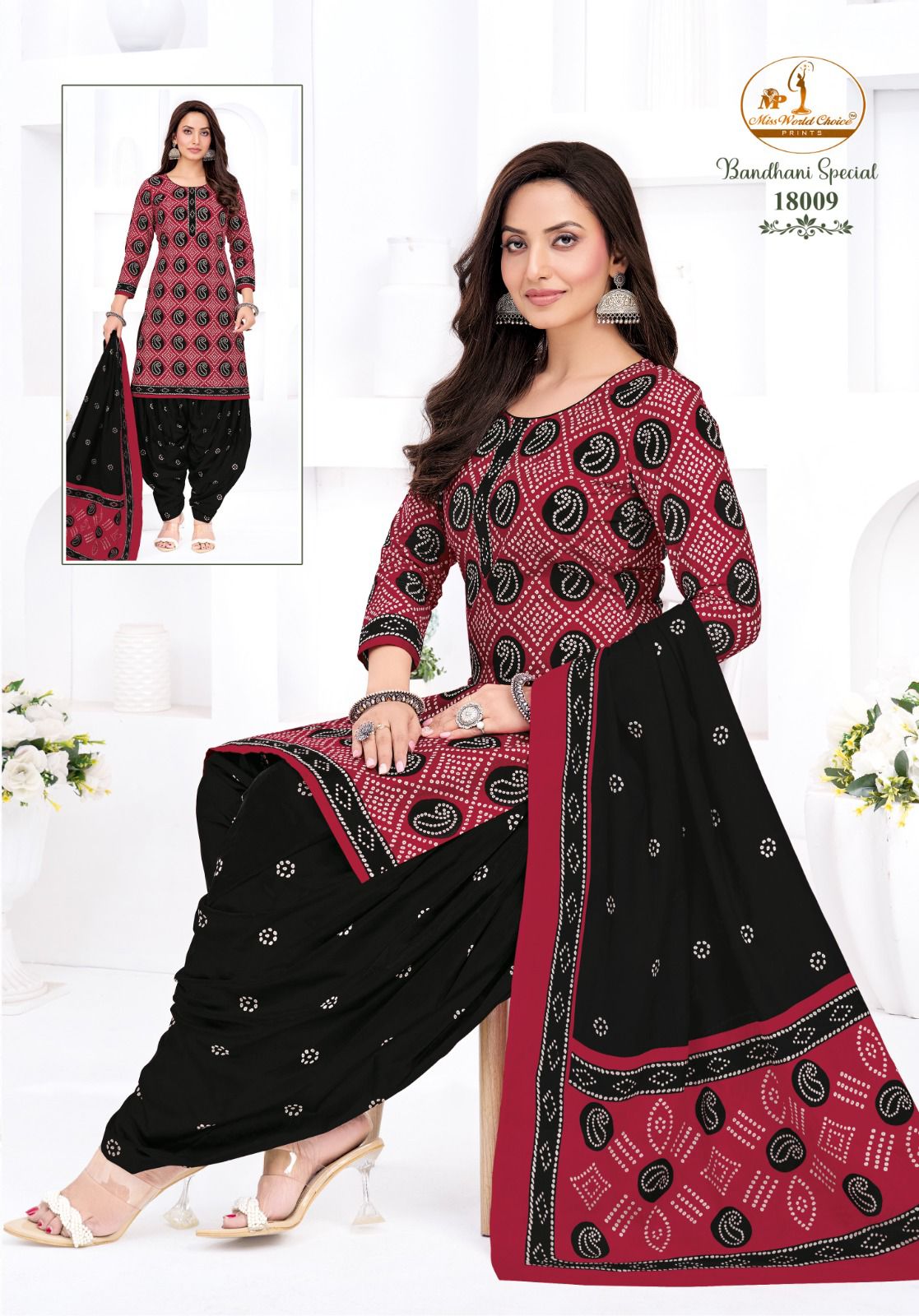 Bandhani Special Vol 18 Miss World Choice Cotton Dress Material Supplier India