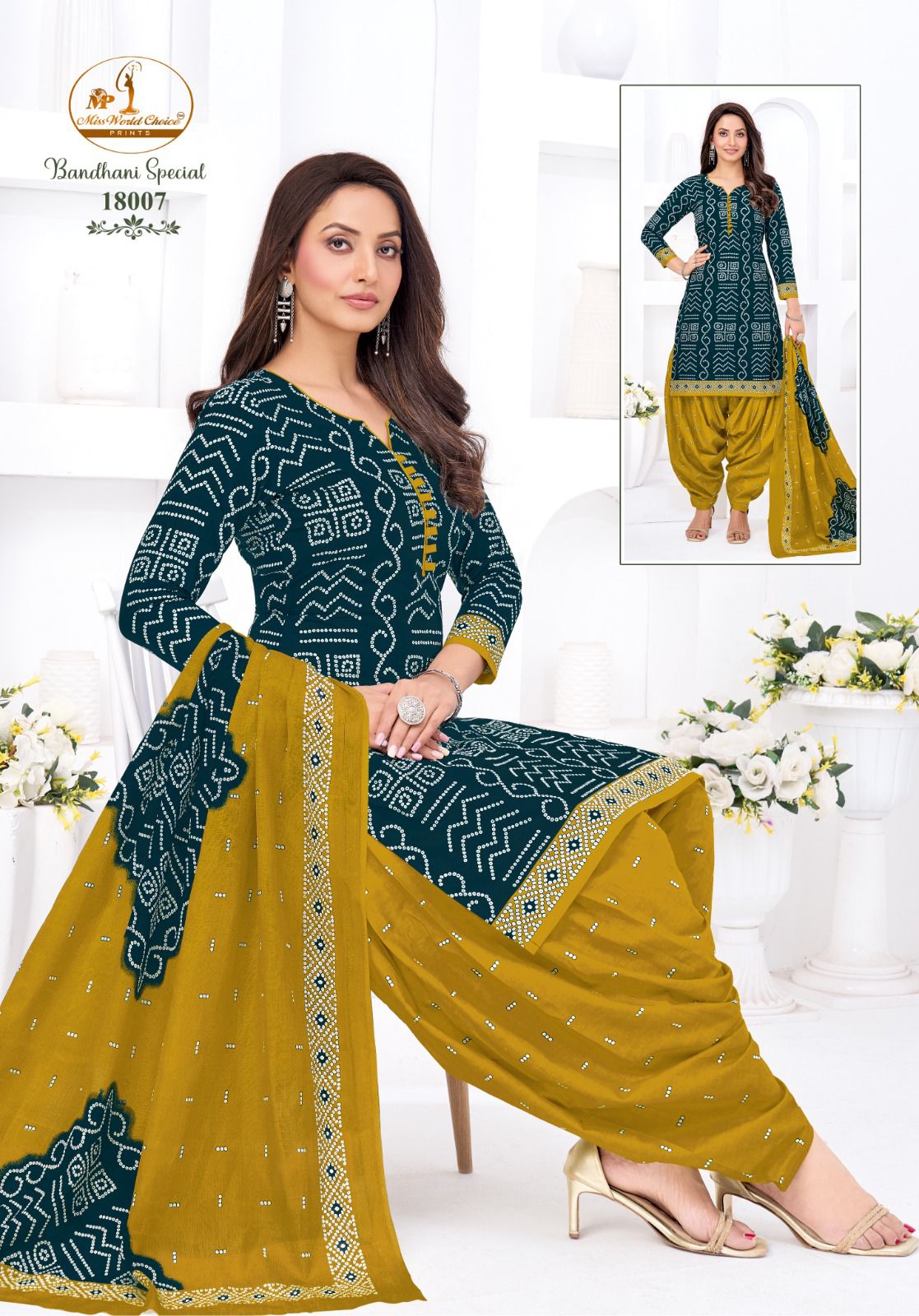 Bandhani Special Vol 18 Miss World Choice Cotton Dress Material Supplier India