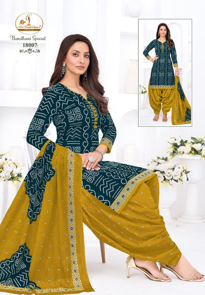 Bandhani Special Vol 18 Miss World Choice Cotton Dress Material Supplier India