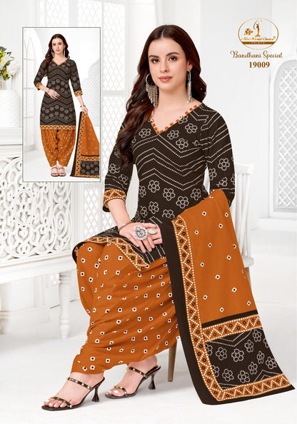 Bandhani Special Vol 19 Miss World Choice Cotton Dress Material Wholesaler Ahmedabad