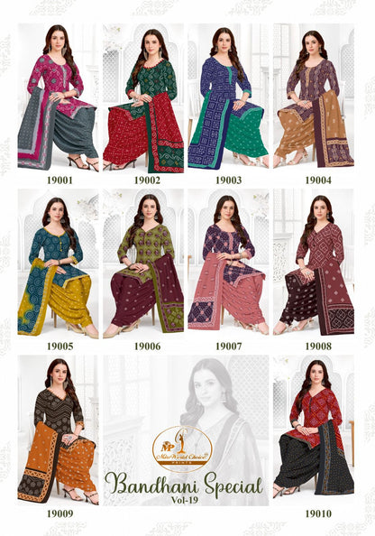 Bandhani Special Vol 19 Miss World Choice Cotton Dress Material Wholesaler Ahmedabad