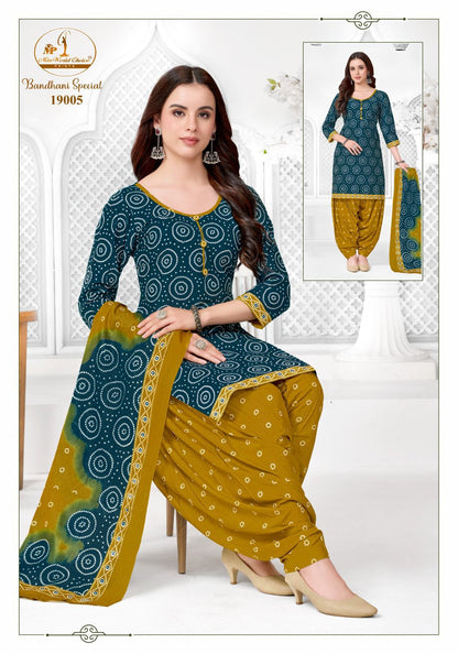 Bandhani Special Vol 19 Miss World Choice Cotton Dress Material Wholesaler Ahmedabad