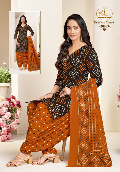 Bandhani Special Vol 20 Miss World Choice Readymade Cotton Patiyala Suits Manufacturer Ahmedabad