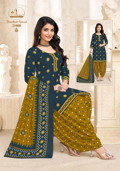 Bandhani Special Vol 21 Miss World Choice Readymade Cotton Patiyala Suits Exporter Gujarat