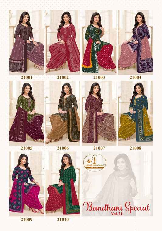 Bandhani Special Vol 21 Miss World Choice Readymade Cotton Patiyala Suits Exporter Gujarat