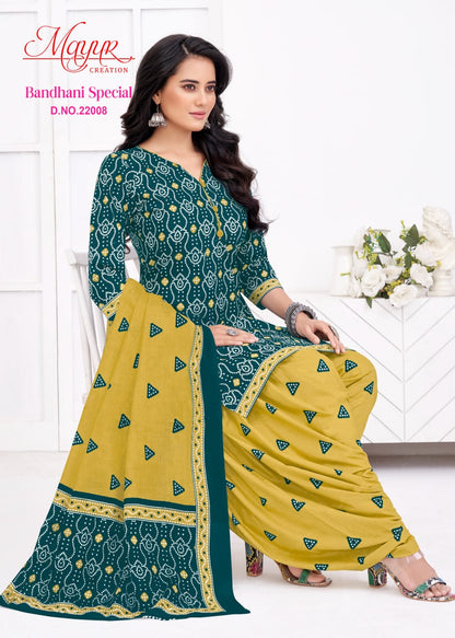Bandhani Special Vol 22 Mayur Creation Cotton Dress Material Wholesale Price