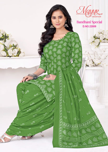 Bandhani Special Vol 22 Mayur Creation Cotton Dress Material Wholesale Price