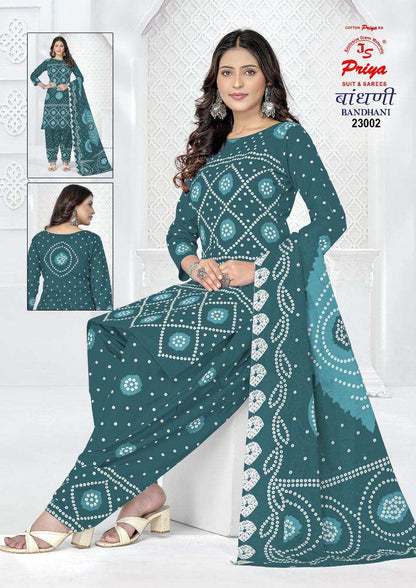 Bandhani Special Vol 23 Js Priya Cotton Dress Material Manufacturer Gujarat