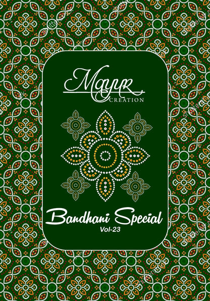 Bandhani Special Vol 23 Mayur Creation Cotton Dress Material Wholesale Price