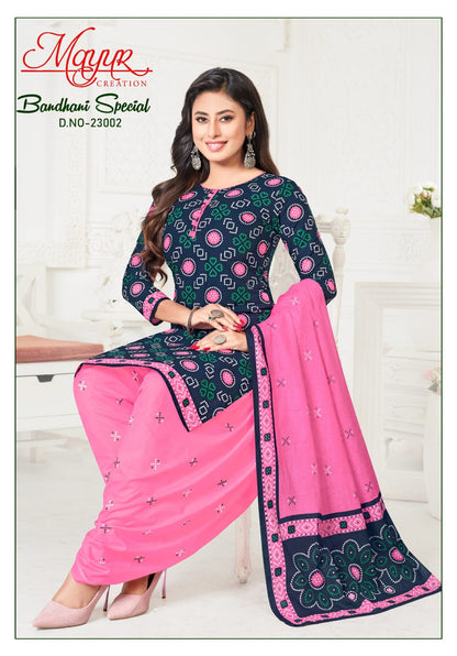 Bandhani Special Vol 23 Mayur Creation Cotton Dress Material Wholesale Price
