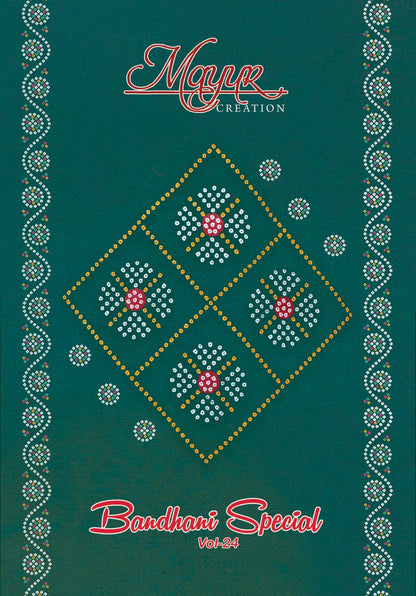 Bandhani Special Vol 24 Mayur Creation Cotton Dress Material Manufacturer India