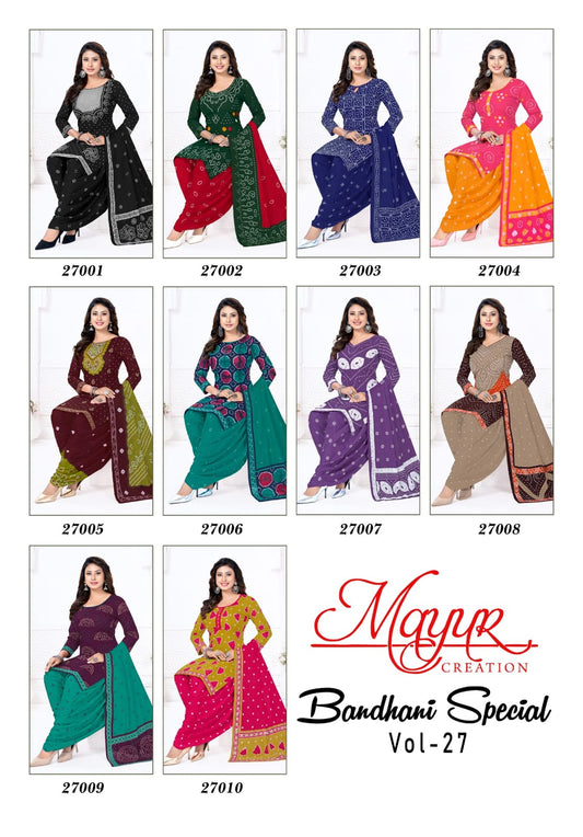 Bandhani Special Vol 27 Mayur Creation Cotton Dress Material Manufacturer