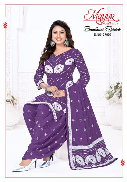 Bandhani Special Vol 27 Mayur Creation Cotton Dress Material Manufacturer