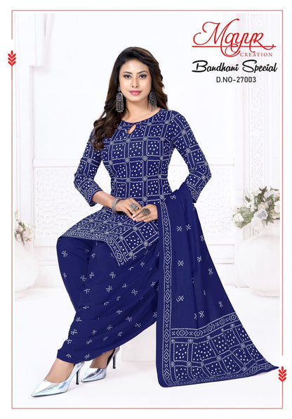Bandhani Special Vol 27 Mayur Creation Cotton Dress Material Manufacturer