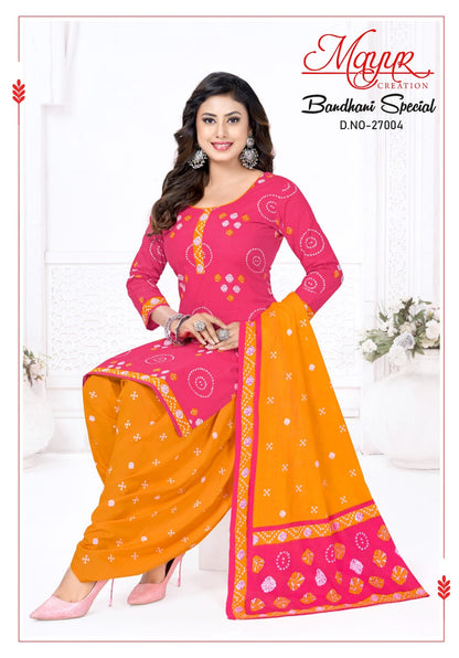 Bandhani Special Vol 27 Mayur Creation Cotton Dress Material Manufacturer