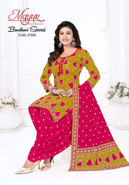 Bandhani Special Vol 27 Mayur Creation Cotton Dress Material Manufacturer