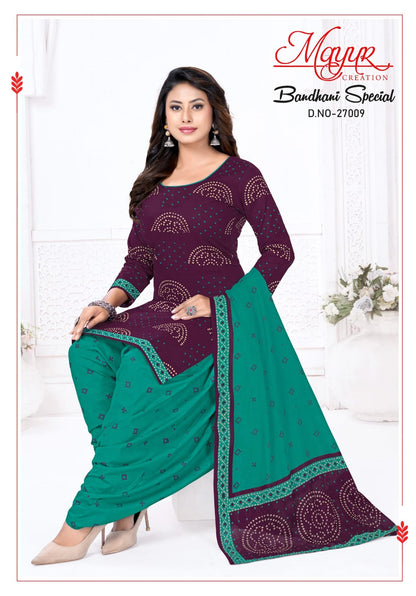 Bandhani Special Vol 27 Mayur Creation Cotton Dress Material Manufacturer