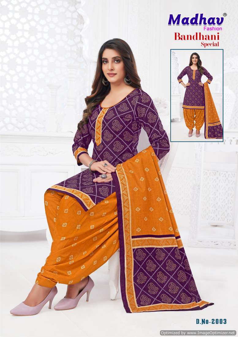 Bandhani Special Vol 2 Madhav Fashion Cotton Dress Material