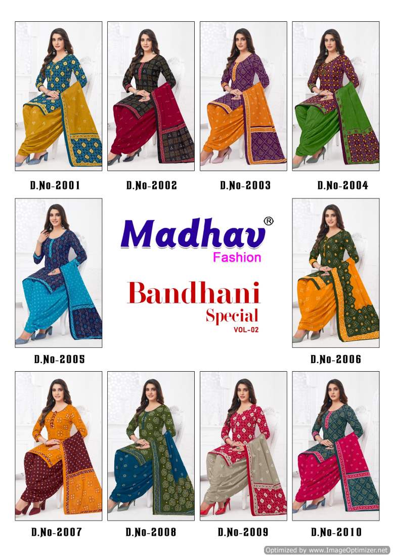 Bandhani Special Vol 2 Madhav Fashion Cotton Dress Material