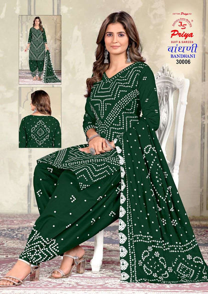Bandhani Special Vol 30 Js Priya Cotton Dress Material Supplier India