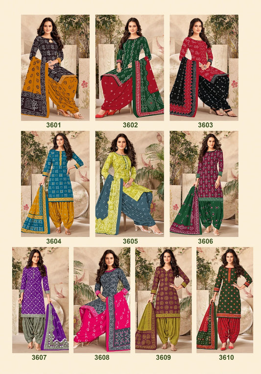 Bandhani Special Vol 36 Patidar Mills Cotton Dress Material Wholesaler
