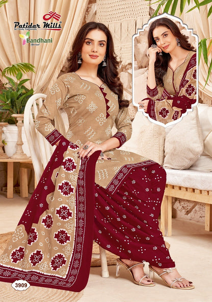 Bandhani Special Vol 39 Patidar Mills Cotton Dress Material Wholesaler Ahmedabad