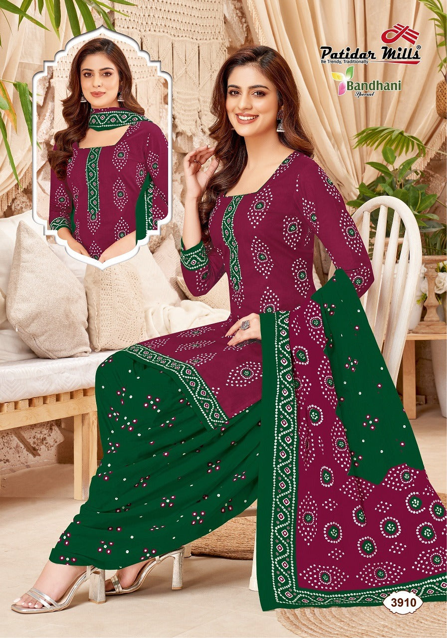 Bandhani Special Vol 39 Patidar Mills Cotton Dress Material Wholesaler Ahmedabad