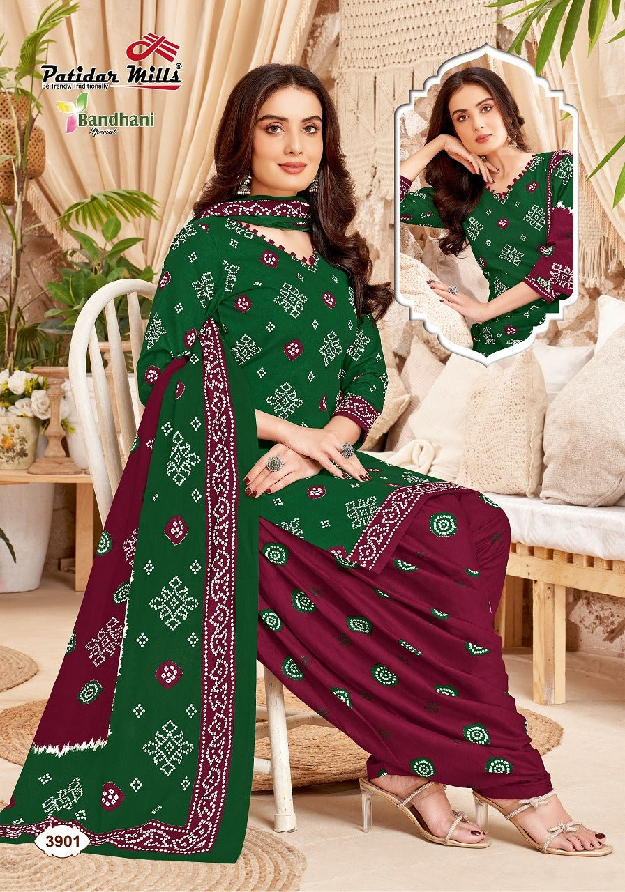 Bandhani Special Vol 39 Patidar Mills Cotton Dress Material Wholesaler Ahmedabad