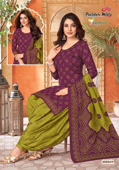 Bandhani Special Vol 40 Patidar Mills Cotton Dress Material Wholesaler Ahmedabad