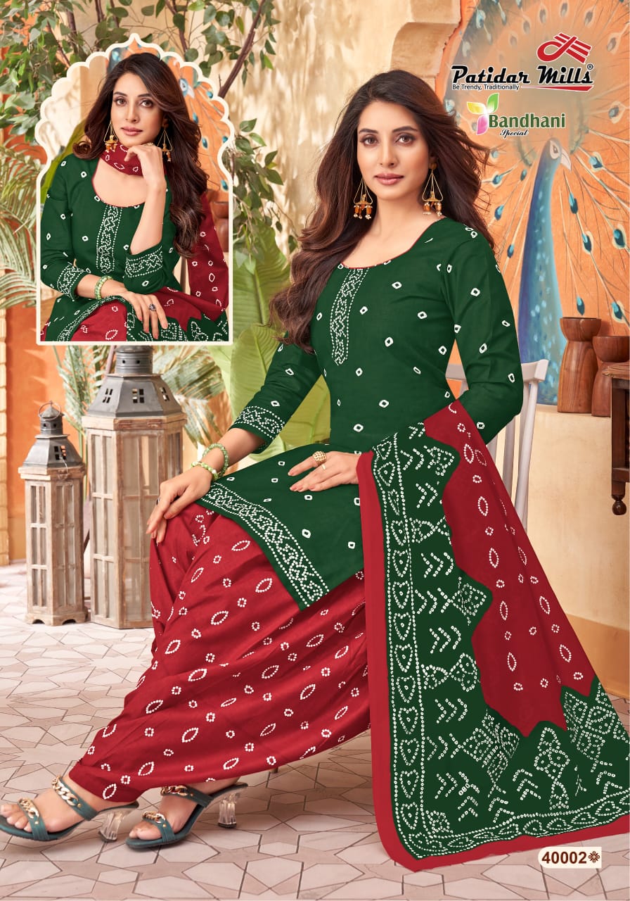 Bandhani Special Vol 40 Patidar Mills Cotton Dress Material Wholesaler Ahmedabad