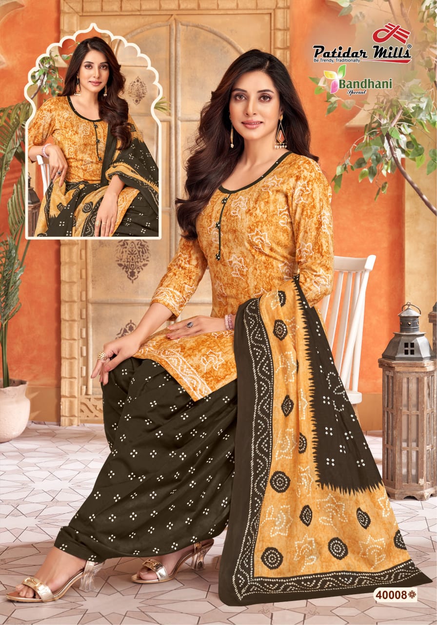 Bandhani Special Vol 40 Patidar Mills Cotton Dress Material Wholesaler Ahmedabad