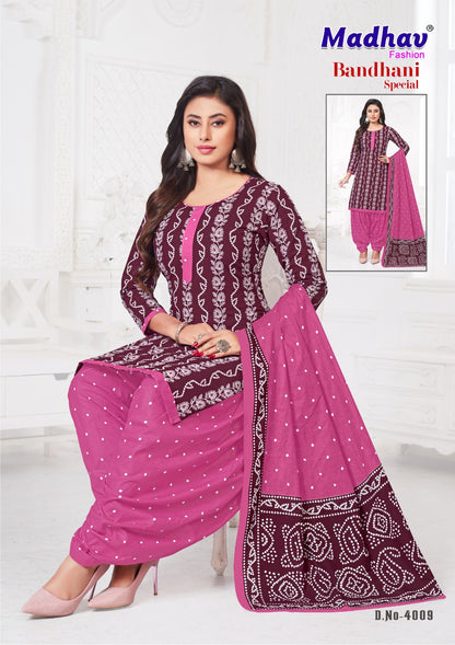 Bandhani Special Vol 4 Madhav Fashion Cotton Dress Material Exporter