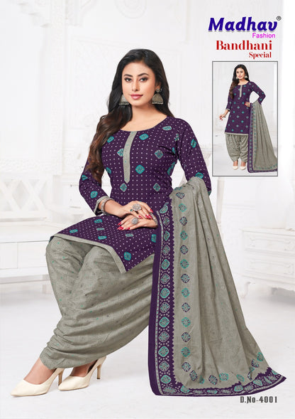 Bandhani Special Vol 4 Madhav Fashion Cotton Dress Material Exporter