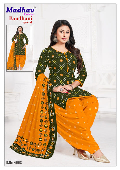 Bandhani Special Vol 4 Madhav Fashion Cotton Dress Material Exporter