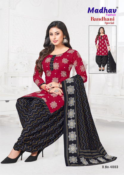 Bandhani Special Vol 4 Madhav Fashion Cotton Dress Material Exporter