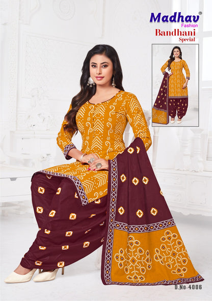 Bandhani Special Vol 4 Madhav Fashion Cotton Dress Material Exporter