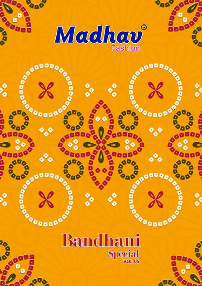 Bandhani Special Vol 5 Madhav Fashion Cotton Dress Material Manufacturer India