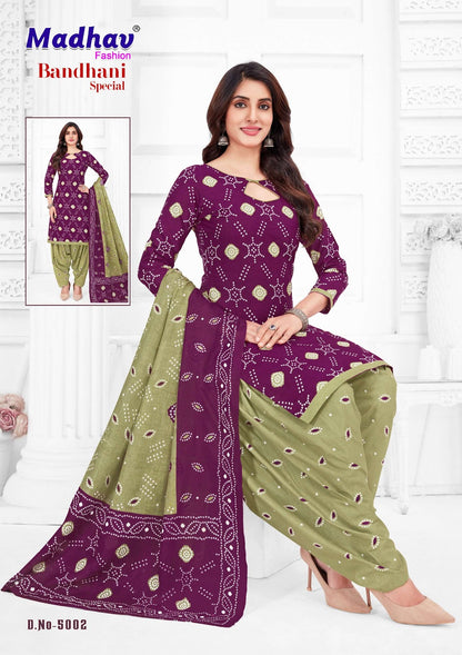 Bandhani Special Vol 5 Madhav Fashion Cotton Dress Material Manufacturer India
