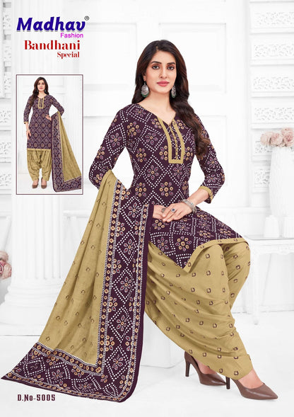 Bandhani Special Vol 5 Madhav Fashion Cotton Dress Material Manufacturer India