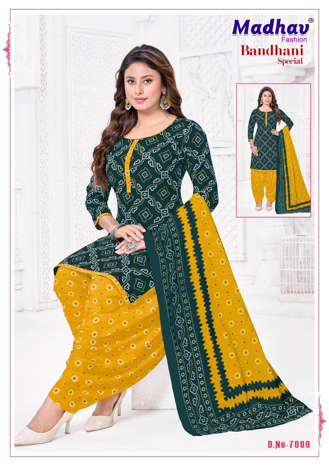 Bandhani Special Vol 7 Madhav Fashion Cotton Dress Material Supplier Gujarat