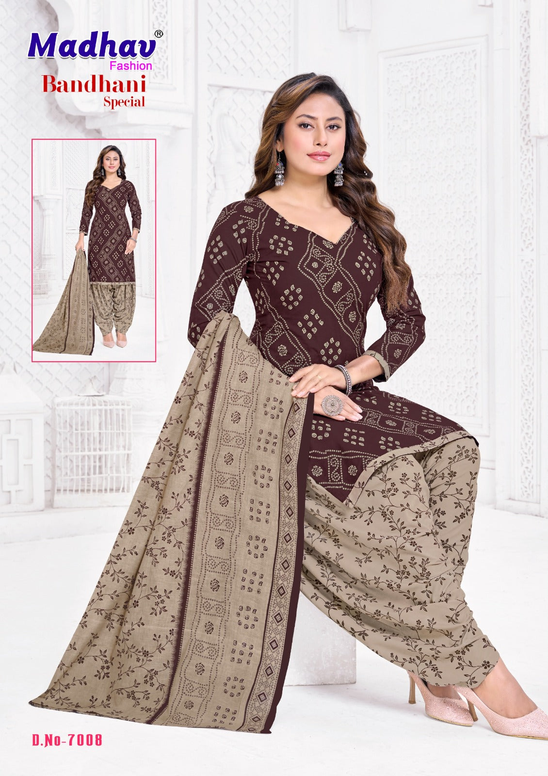 Bandhani Special Vol 7 Madhav Fashion Cotton Dress Material Supplier Gujarat